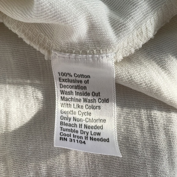 TRUE CRAFT rainbow crochet sleeves white shift dress 100% cotton size XL - Picture 6 of 8